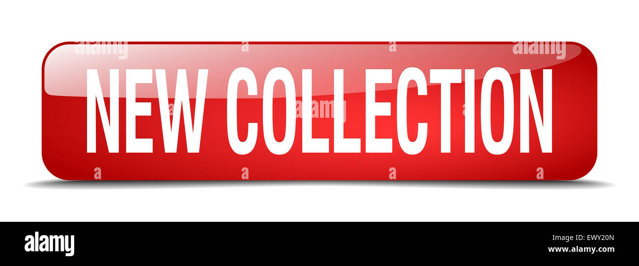 new collection red square 3d realistic isolated web button Stock Photo ...