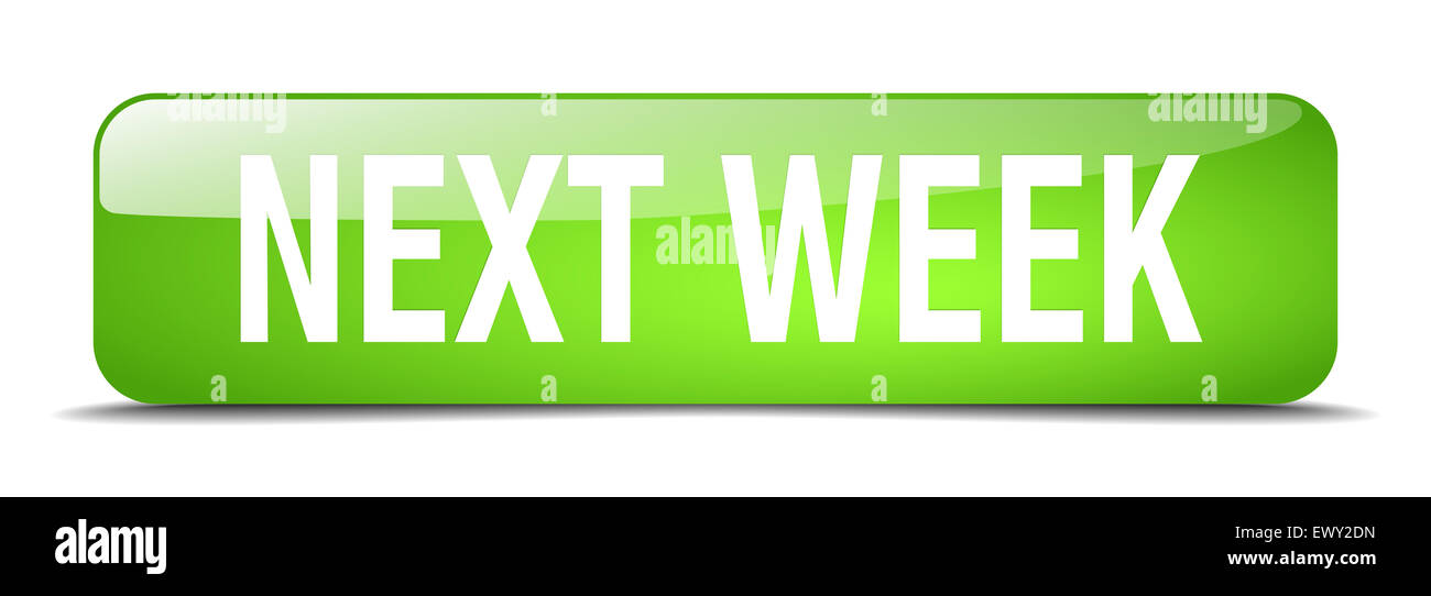 Next week next week green icon hi-res stock photography and images - Alamy