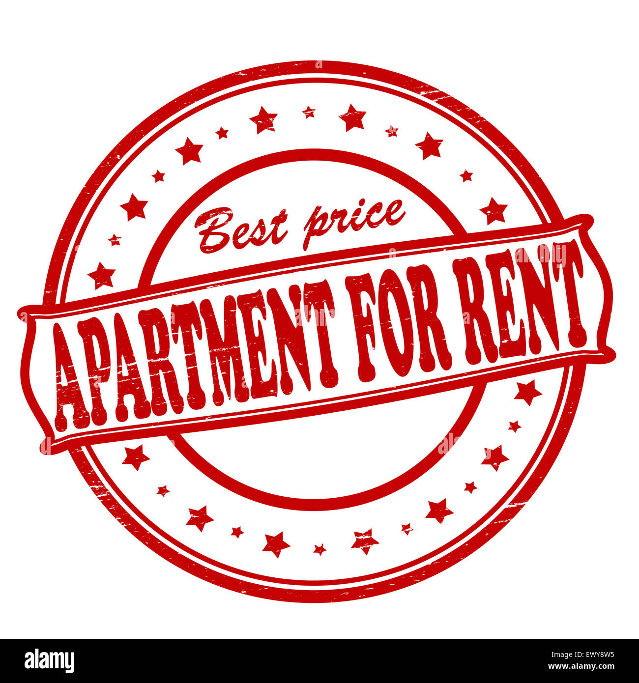 Stamp with text apartment for rent inside, illustration Stock Photo Alamy