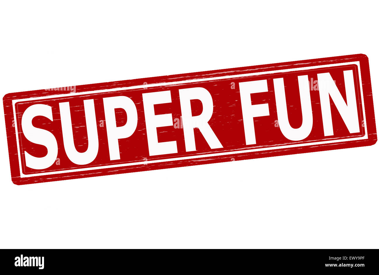 Stamp with text super fun inside, illustration Stock Photo - Alamy