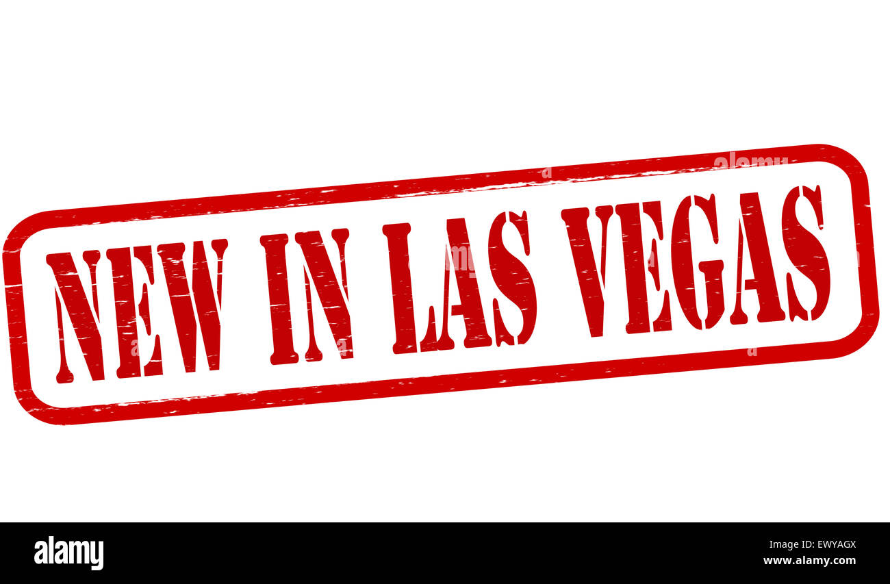 Stamp with text new in Las Vegas inside, illustration Stock Photo - Alamy