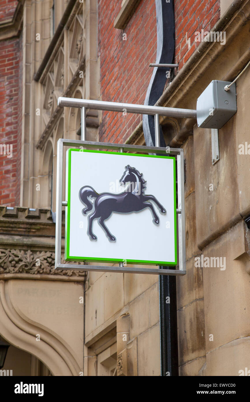Lloyds bank projecting sign Stock Photo