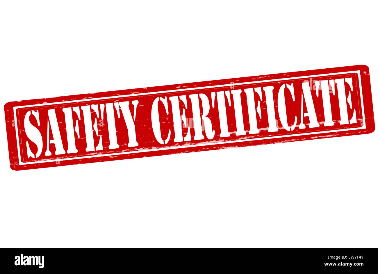 Stamp with text safety certificate inside, illustration Stock Photo Alamy