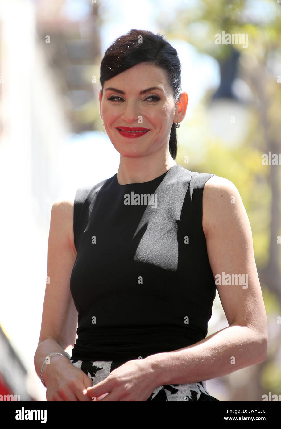 Julianna Margulies honored with a star on the Hollywood Walk of Fame  Featuring: Julianna Margulies Where: Hollywood, California, United States When: 01 May 2015 C Stock Photo