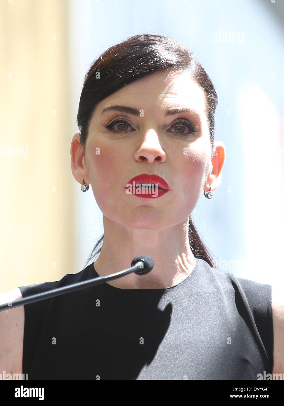 Julianna Margulies honored with a star on the Hollywood Walk of Fame  Featuring: Julianna Margulies Where: Hollywood, California, United States When: 01 May 2015 C Stock Photo