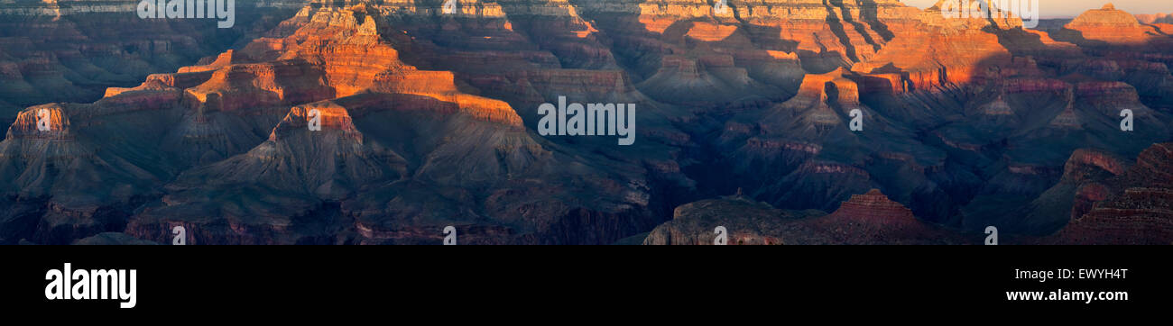 Grand Canyon from the Yaki Point lookout, Arizona, USA Stock Photo