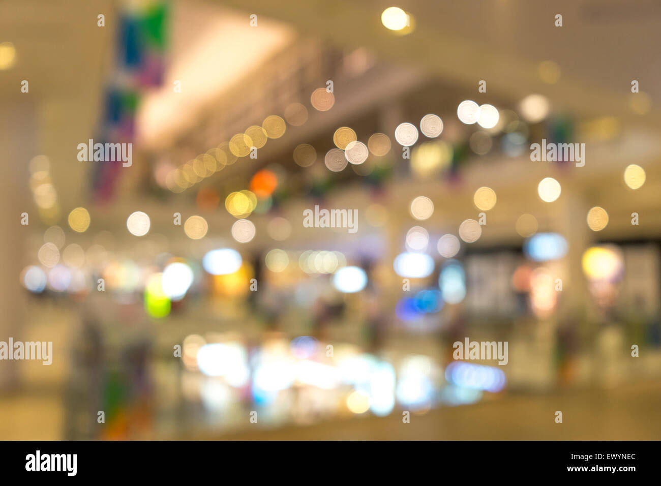 Blur shopping mall bokeh hi-res stock photography and images - Alamy