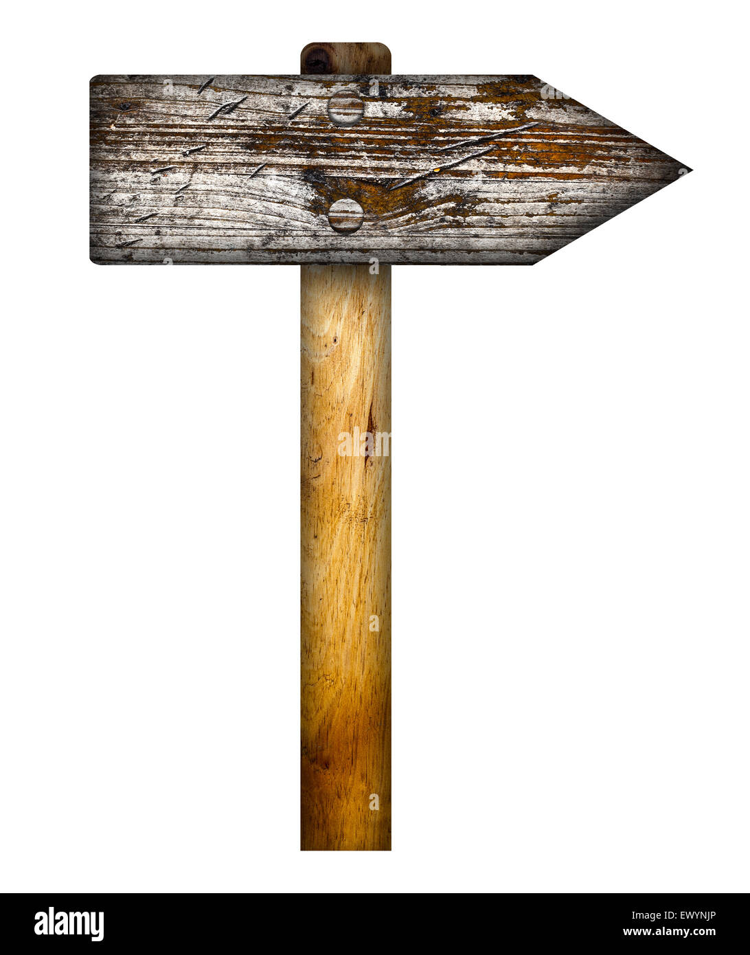 Wooden direction sign. Stock Photo