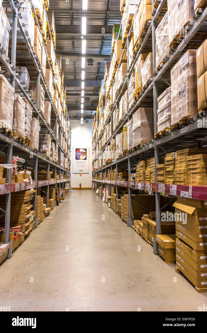 KUALA LUMPUR, MALAYSIA JANUARY 25, 2015 Warehouse storage in an IKEA