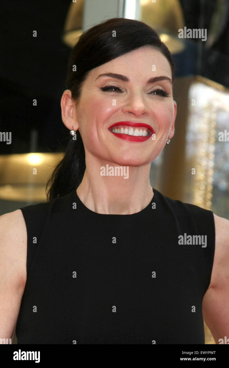 Julianna Margulies honored with a star on the Hollywood Walk of Fame  Featuring: Julianna Margulies Where: Los Angeles, California, United States When: 01 May 2015 C Stock Photo