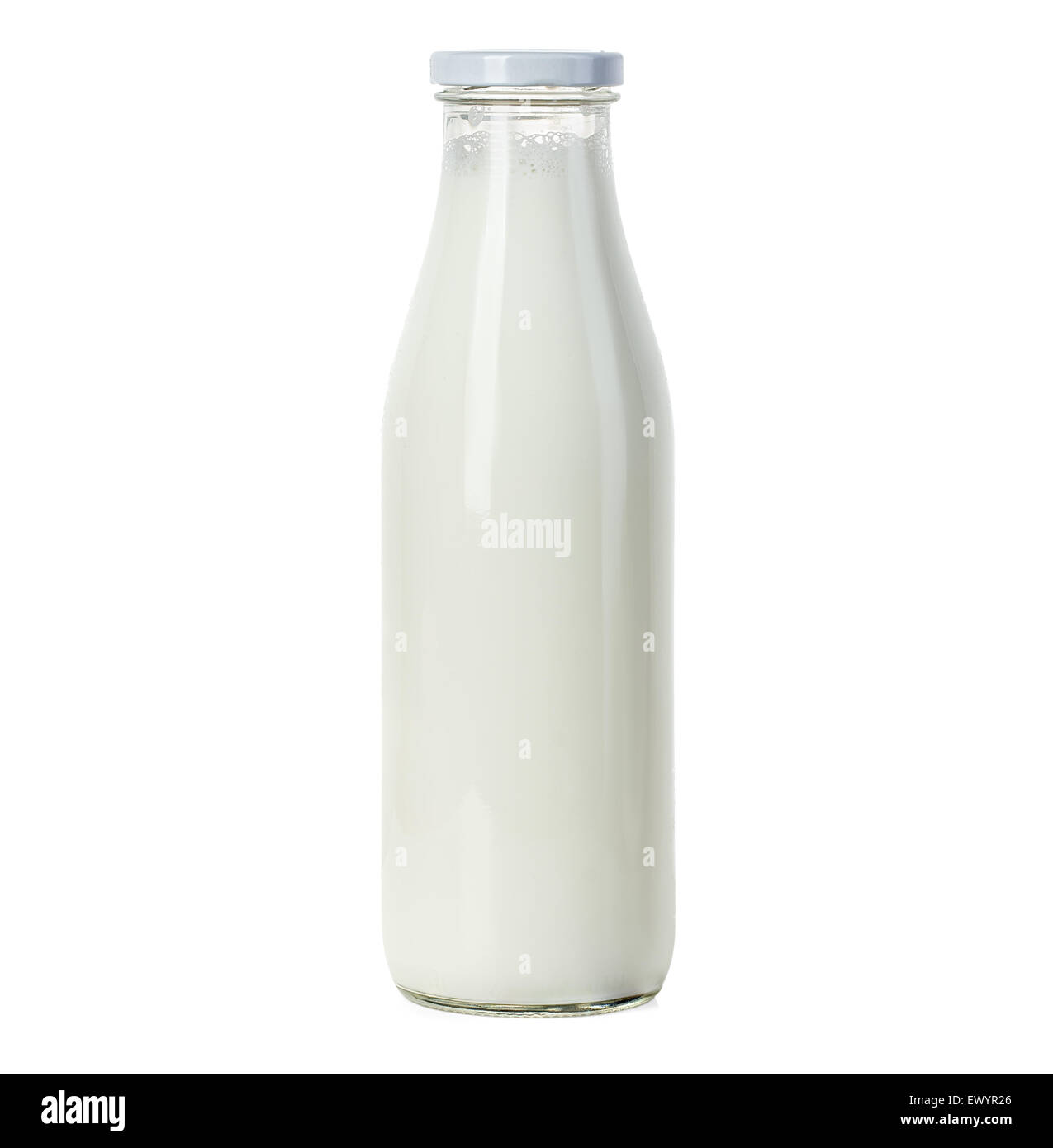 Bottle of milk isolated on white background Stock Photo
