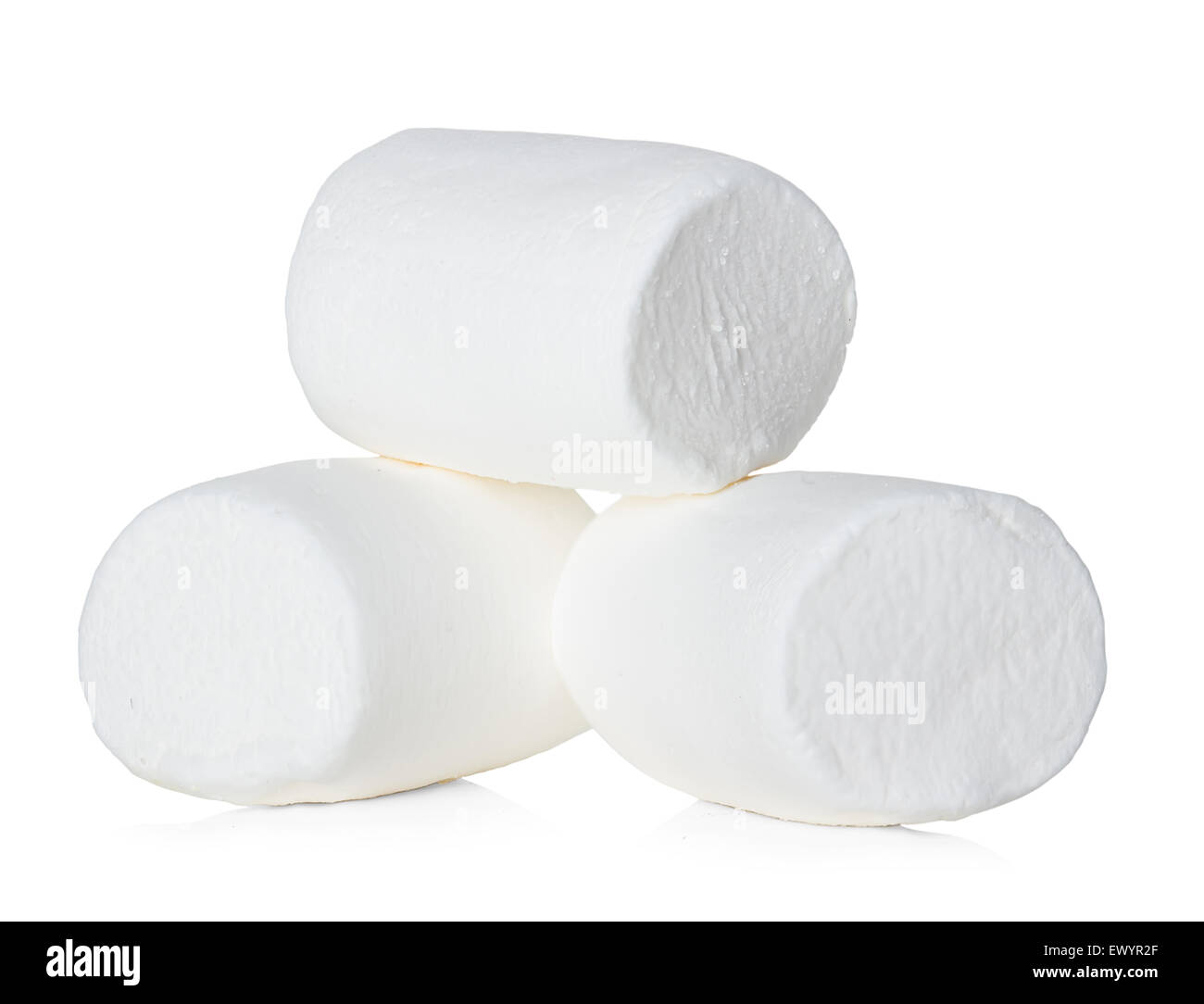 Marshmallow isolated on white background Stock Photo - Alamy