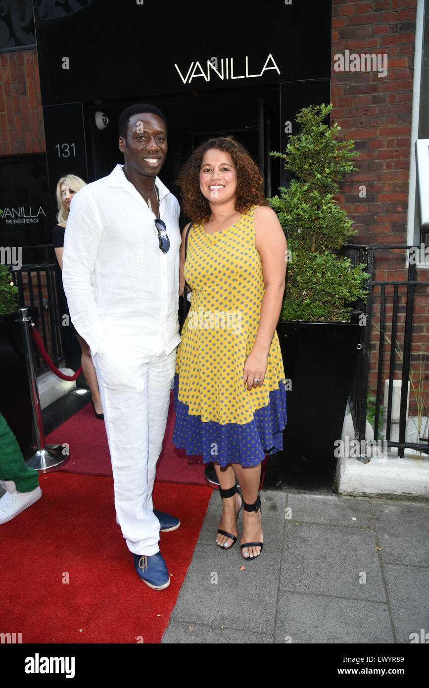 London,UK, 2nd July 2015 : Nigerian actor Hakeem Kae-Kazim attends the My Face My Body launch of the Ultimate Beauty Guide at Vanilla London. Photo by See Li/Alamy Live News Stock Photo