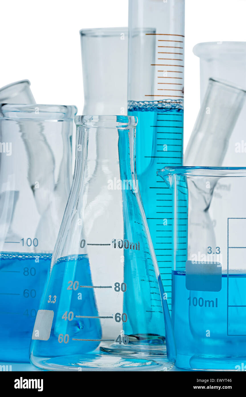 Testtube, flask isolated on white Stock Photo Alamy