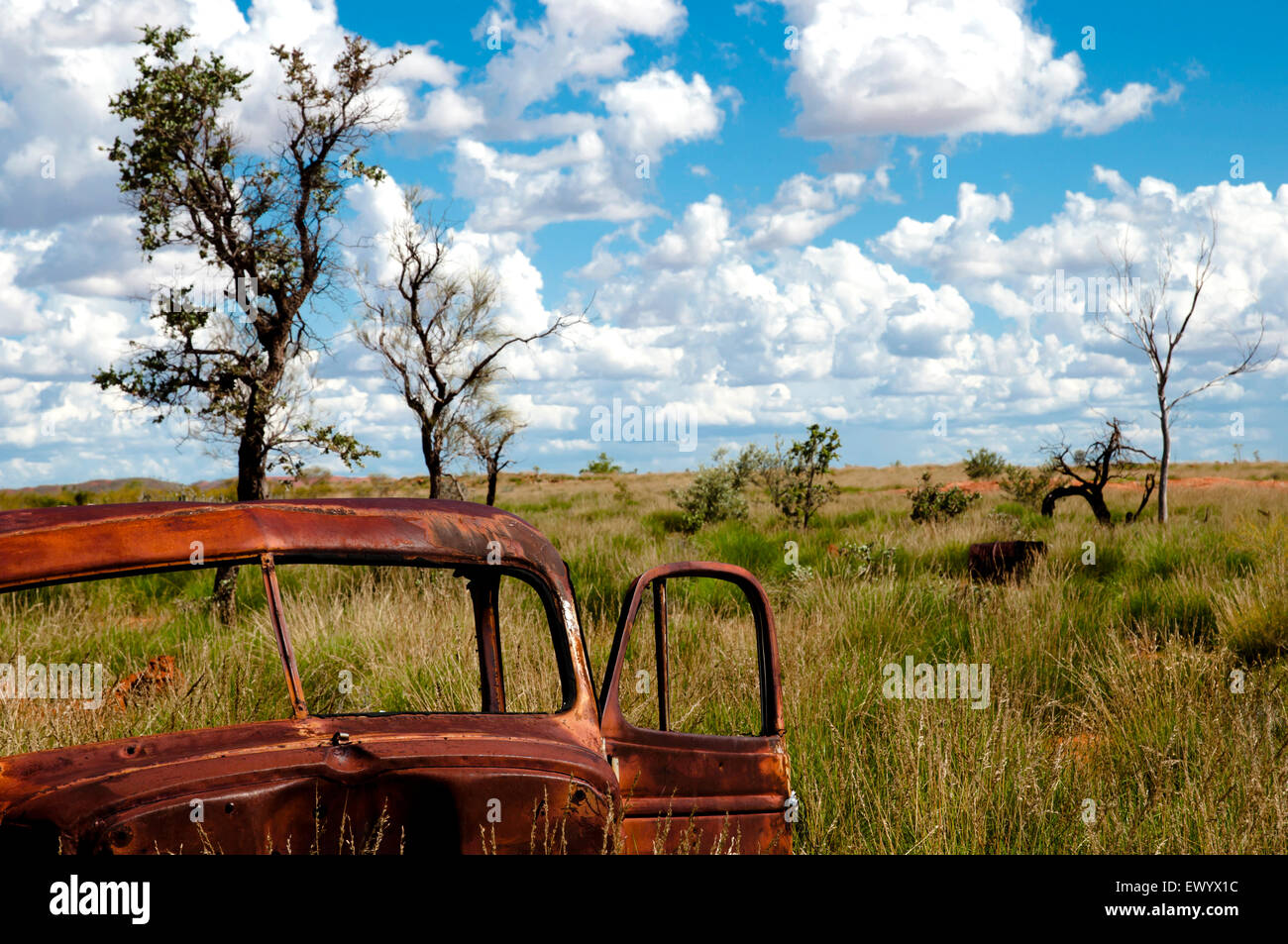 Rusty Vehicle - Outback Australia Stock Photo