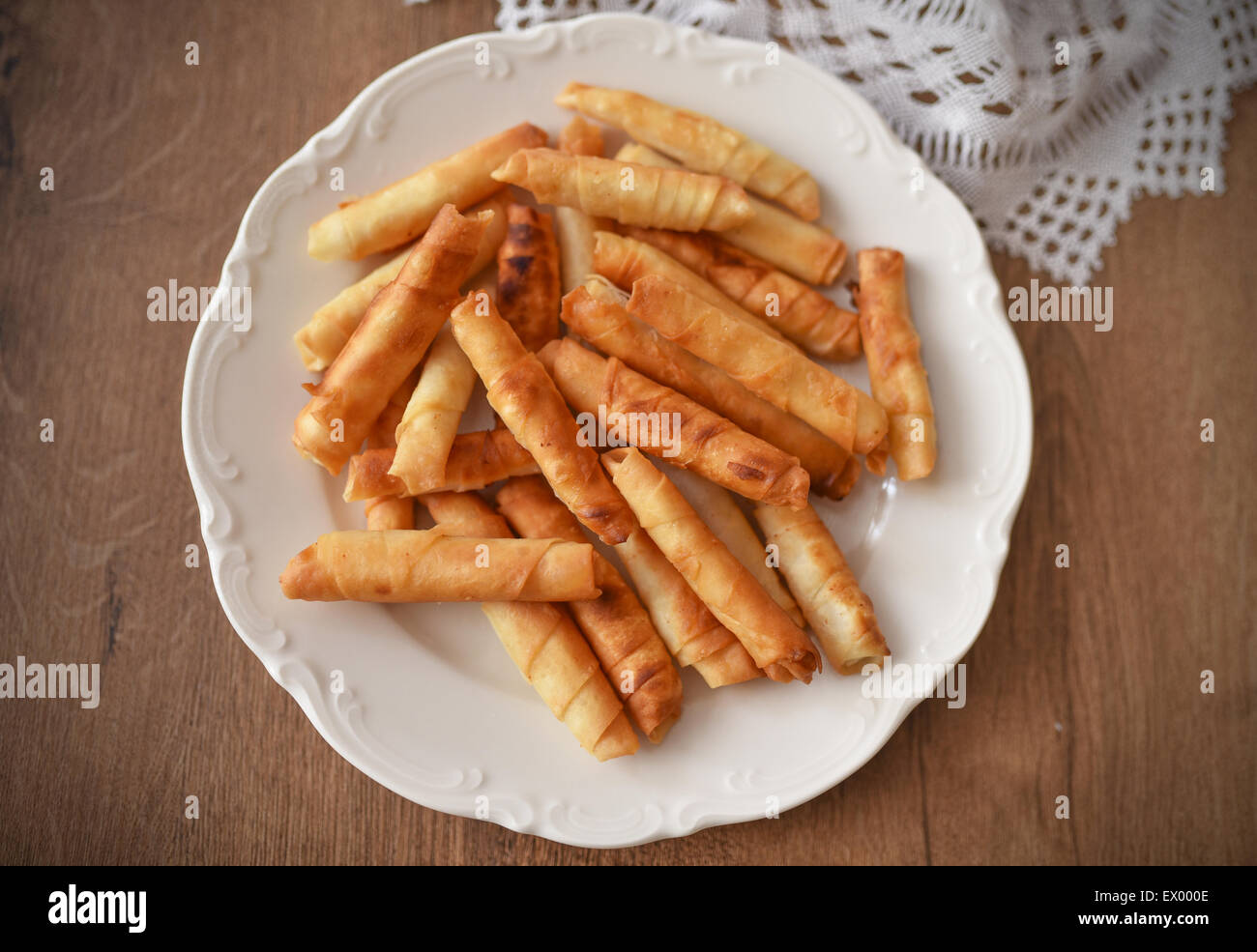 Turkish food:Borek Stock Photo