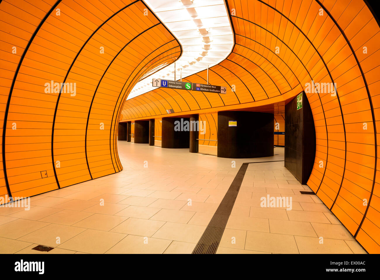 Metro Station Marienplatz, Munich, Bavaria, Germany Stock Photo