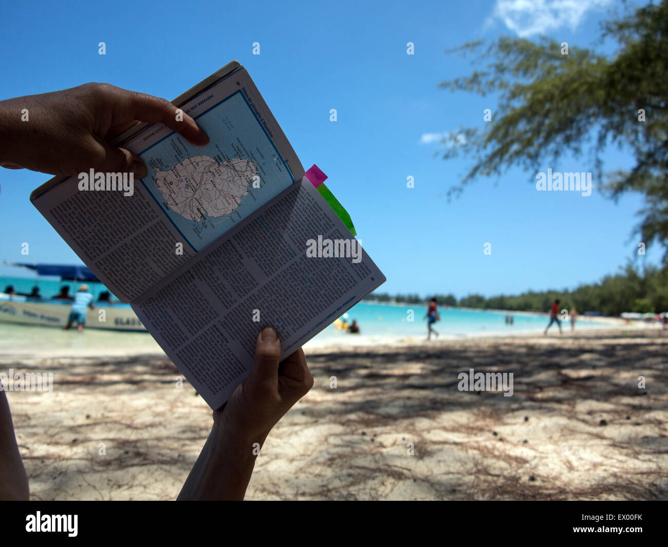 Carte De L Ile Maurice Plage Mont Choisy Stock Photo Alamy