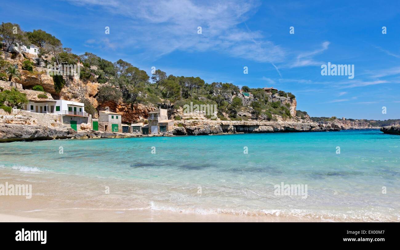 Cala Llombards, Santanyi, Mallorca, Balearic Islands, Spain Stock Photo