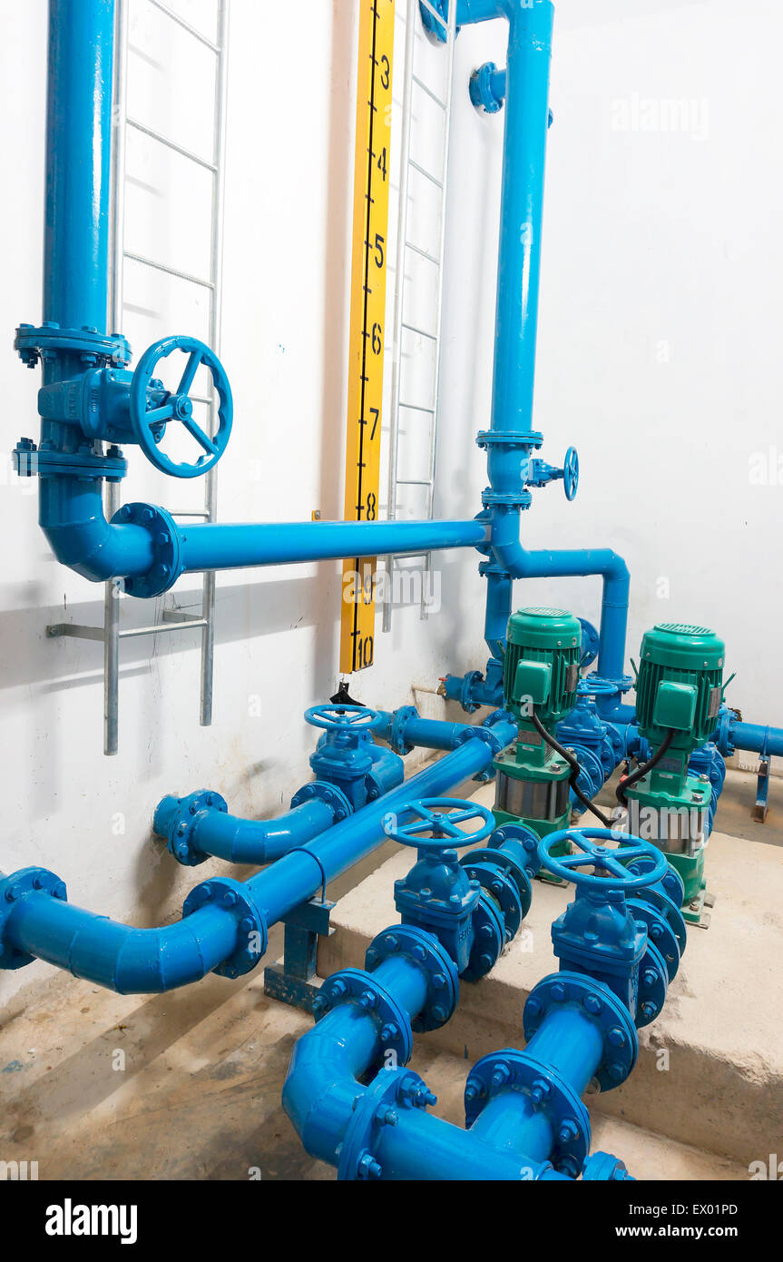 Water pump room Stock Photo Alamy