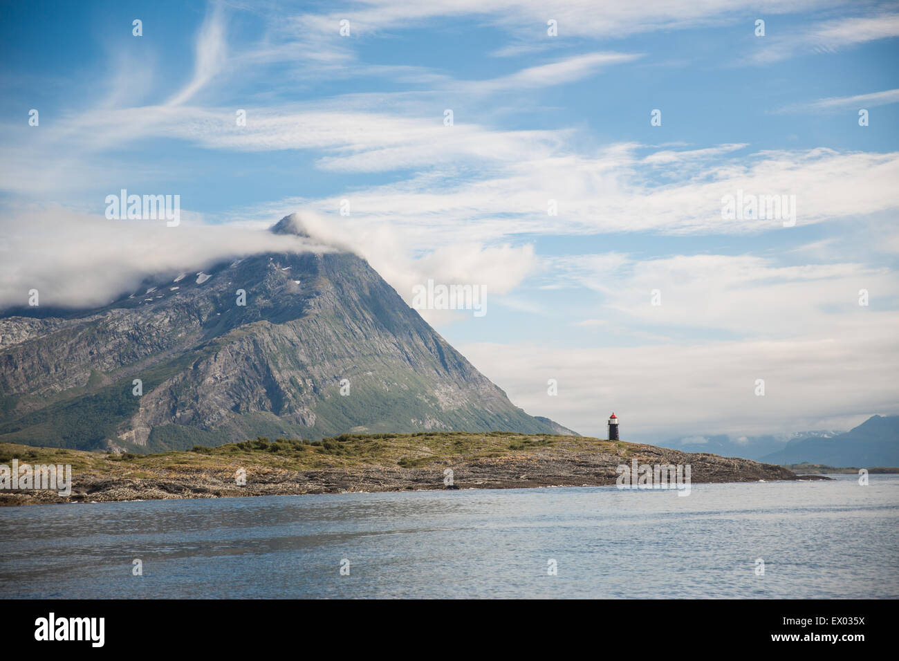 View of mountain and Fjord, Bodo Norway Stock Photo Alamy