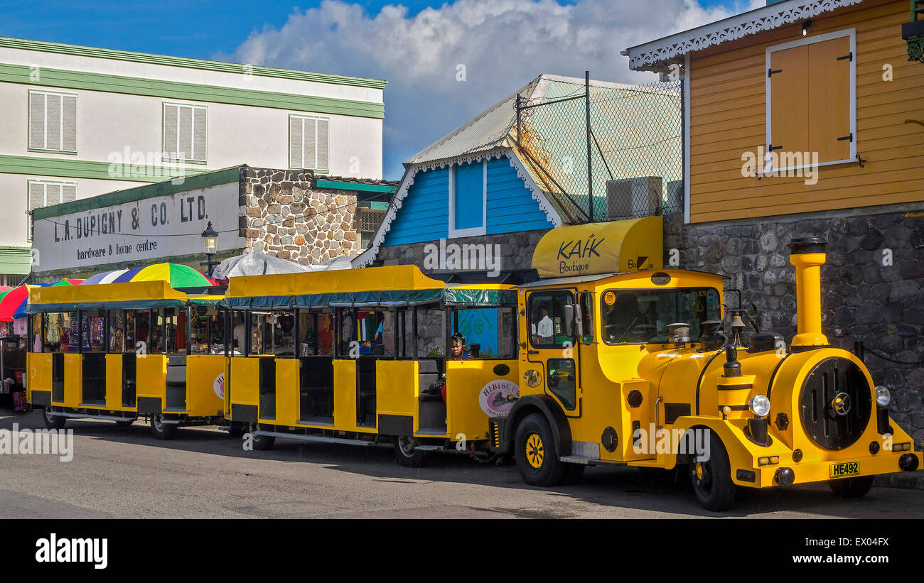 Tourist train In Dominica West Indies Stock Photo Alamy