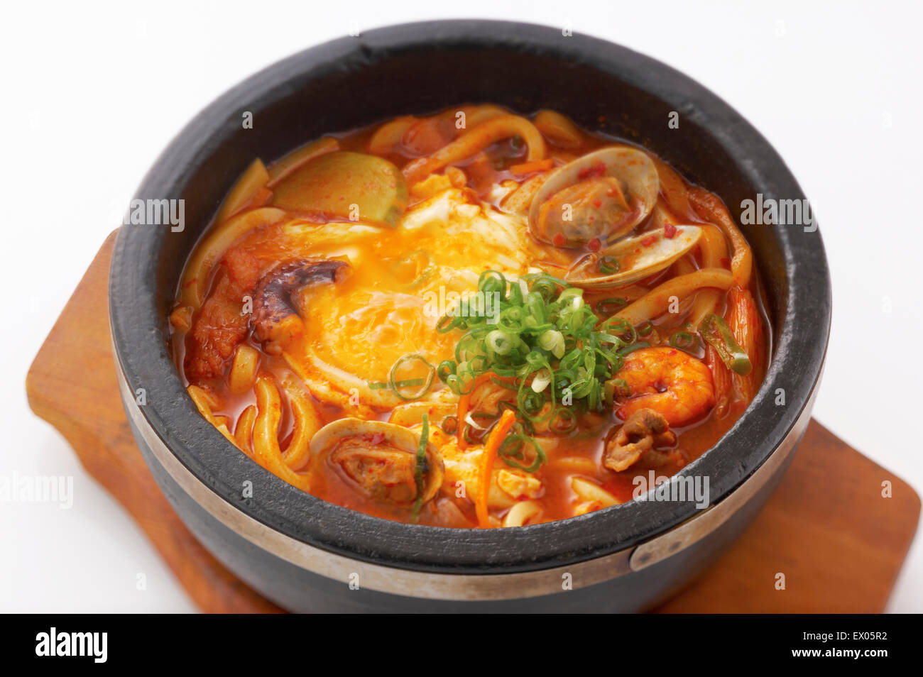 Korean dish of seafood hotpot Stock Photo Alamy