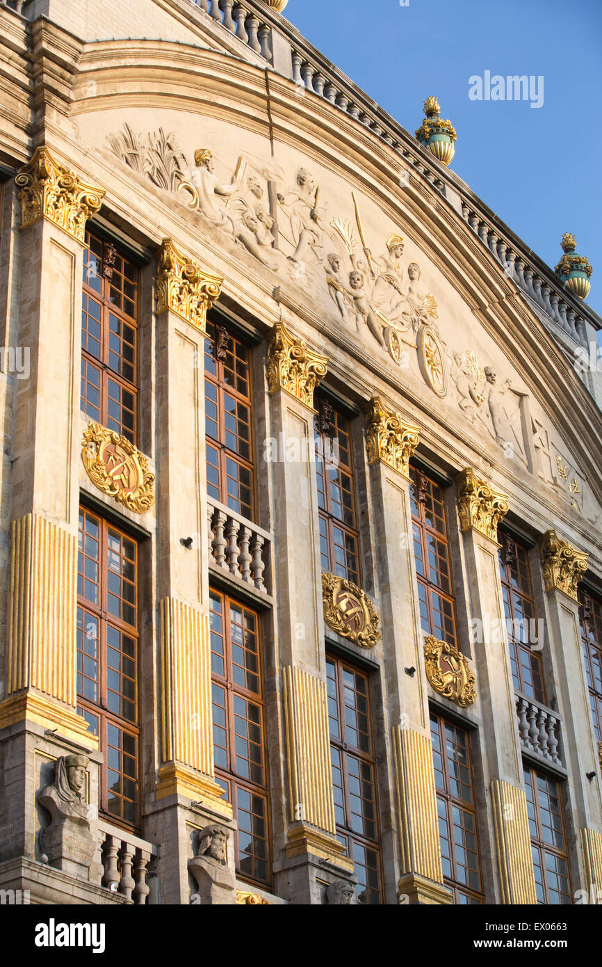 Facade of The Maison des Ducs de Brabant which occupies the entire east side of the Grand Place Facade of The Maison des Ducs de Brabant which occupies the entire east side of the Grand Place