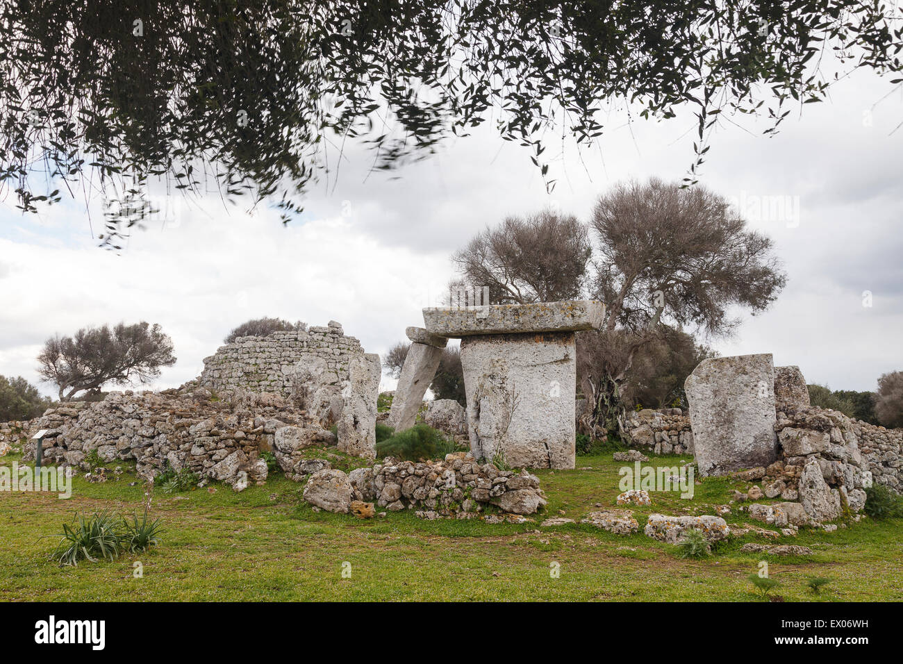Talati de Dalt. Talayotic settlement.  Minorca. Balearics islands. Spain. Europe Stock Photo