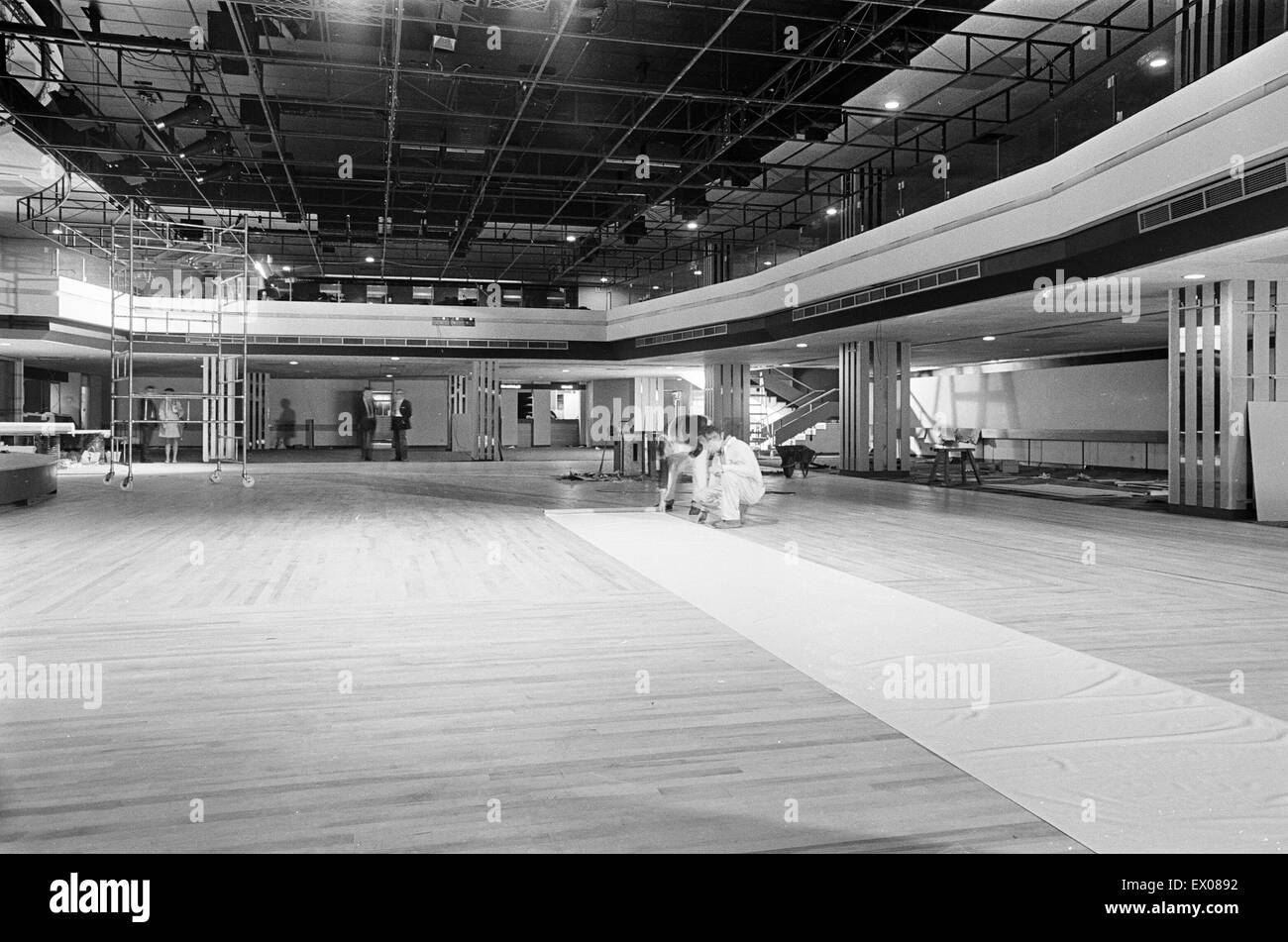 Top Rank Reading Top Rank Ballroom, Reading, final preparations, prior to opening ...