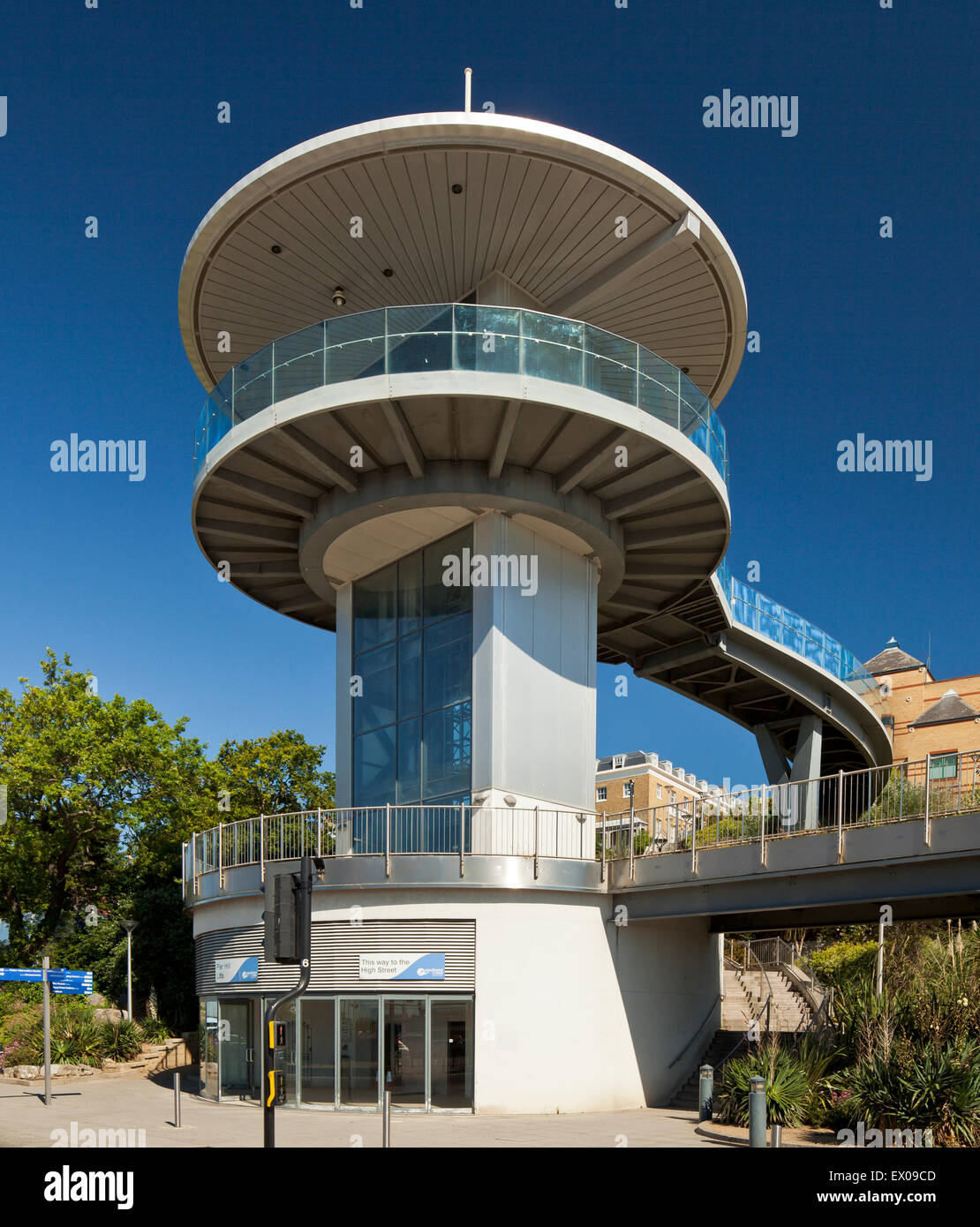 Pier Hill lift, Southend on Sea. Stock Photo