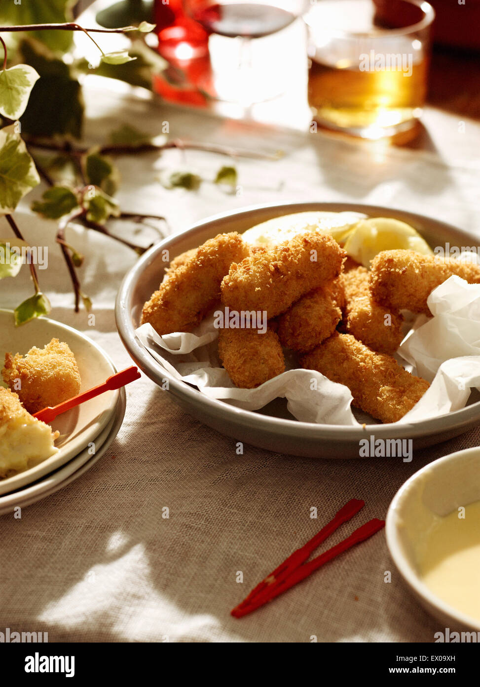 Cod Croquettes Fresh made beer hi-res stock photography and images - Alamy
