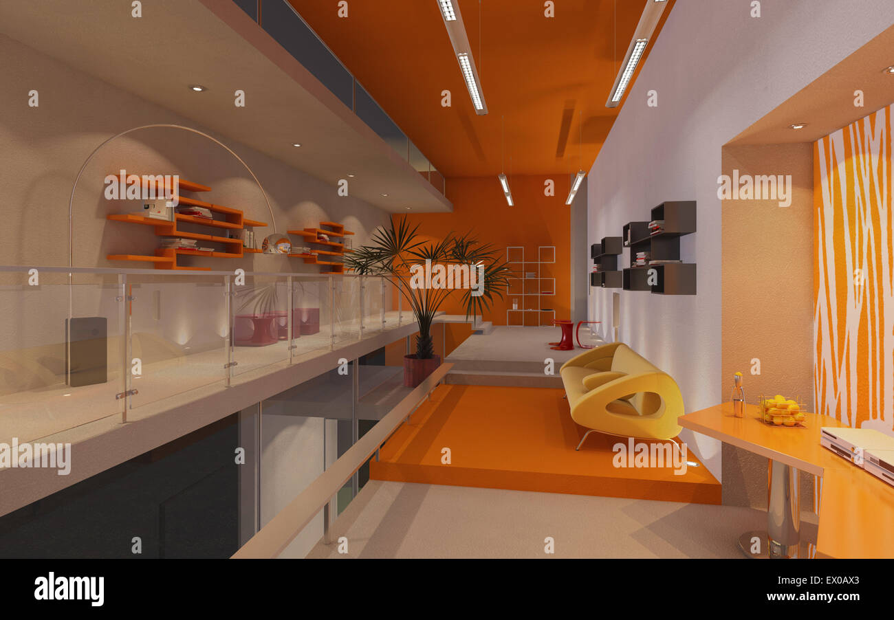 3d room render hi-res stock photography and images - Alamy