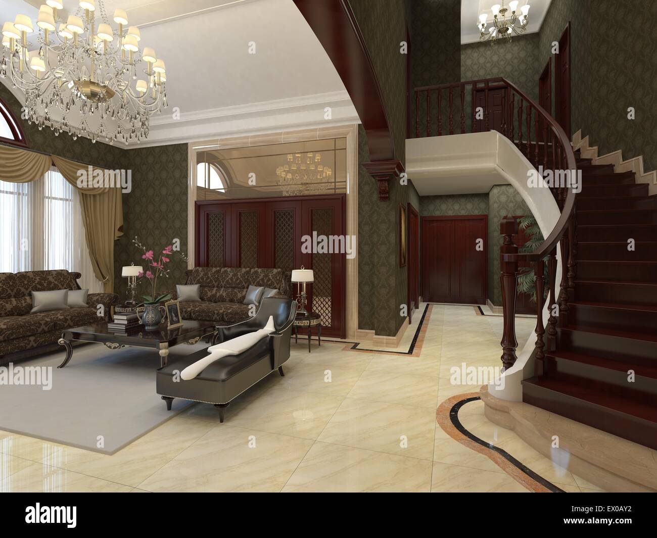 3d room render hi-res stock photography and images - Alamy