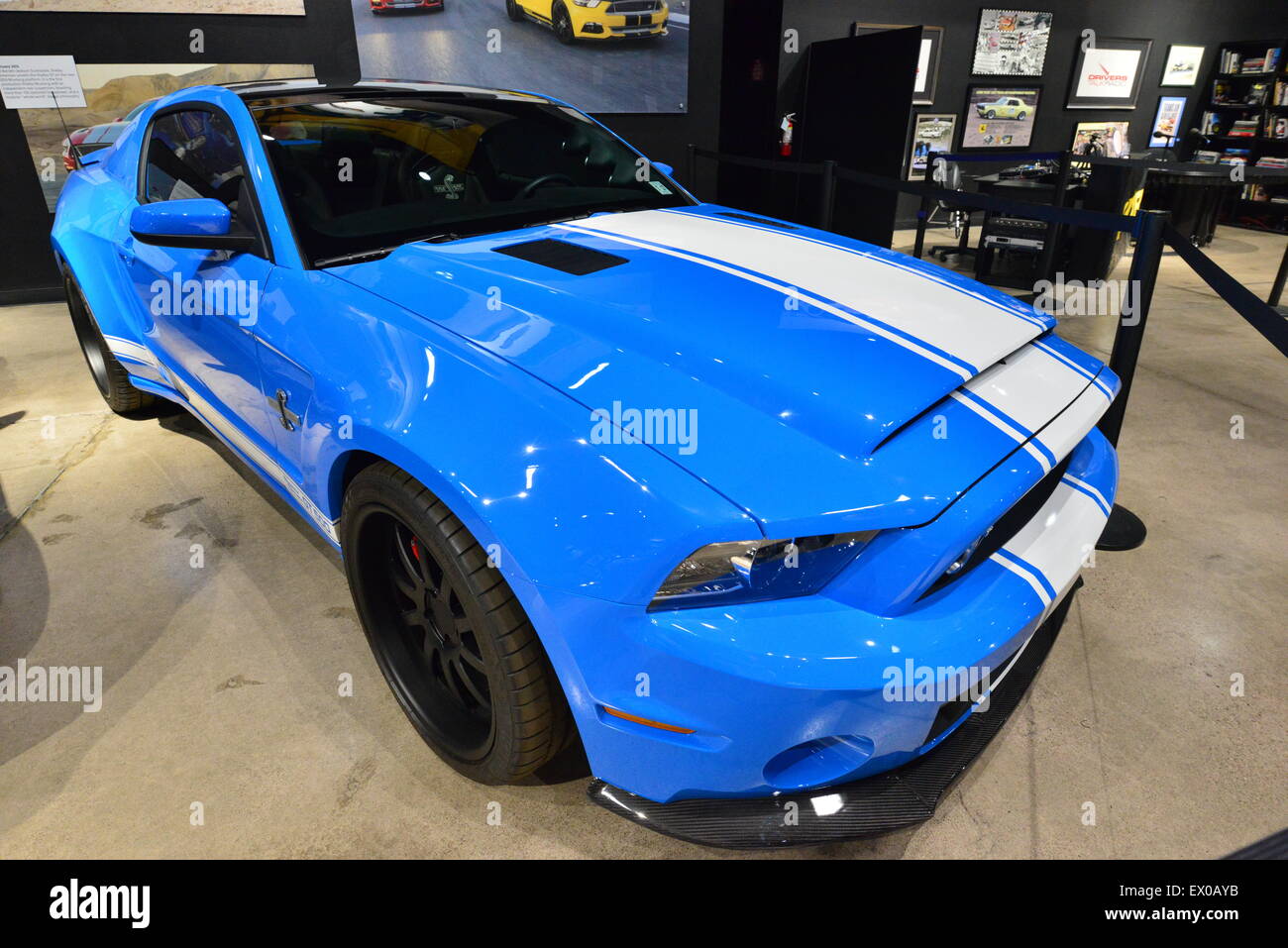 Ford Mustang at the Carroll Shelby car museum Stock Photo Alamy