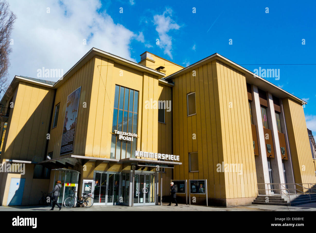 Kammerspiele, smaller theatre with Polal dance theatre, extension of Landestheater, Innsbruck, Inn Valley, Tyrol, Austria Stock Photo