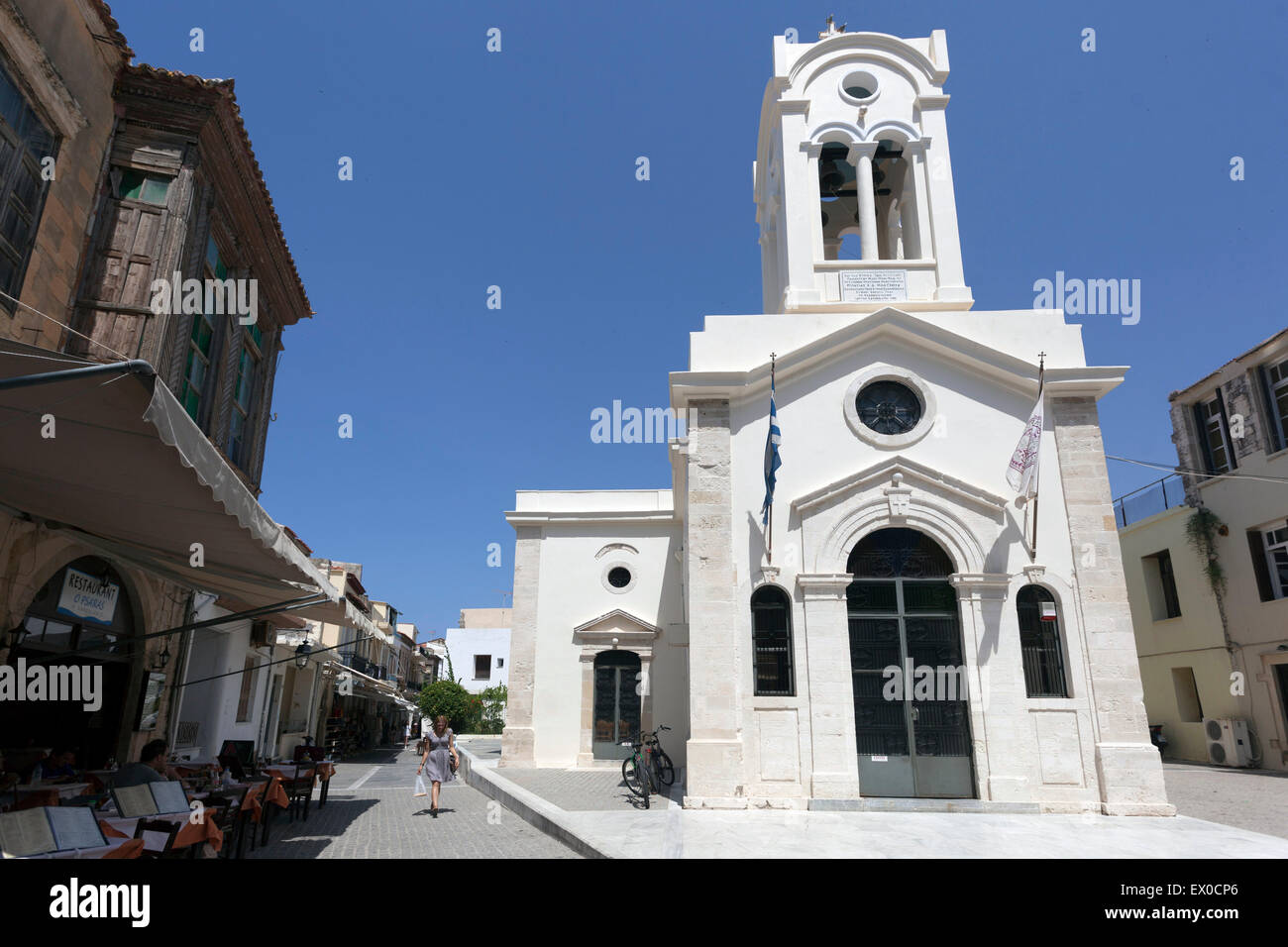 The Church of Our Lady of the Angels, Rethymno, Crete, Greece Stock ...