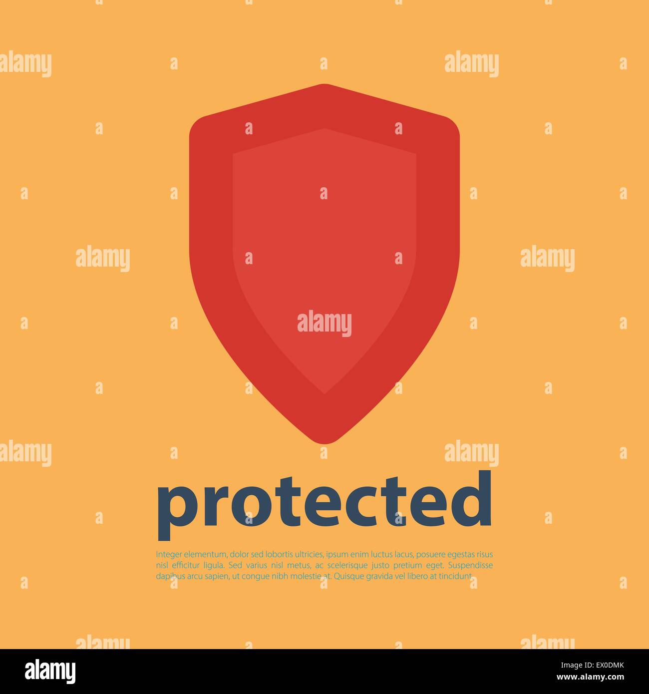 Shield Icon with text Stock Vector Image & Art Alamy