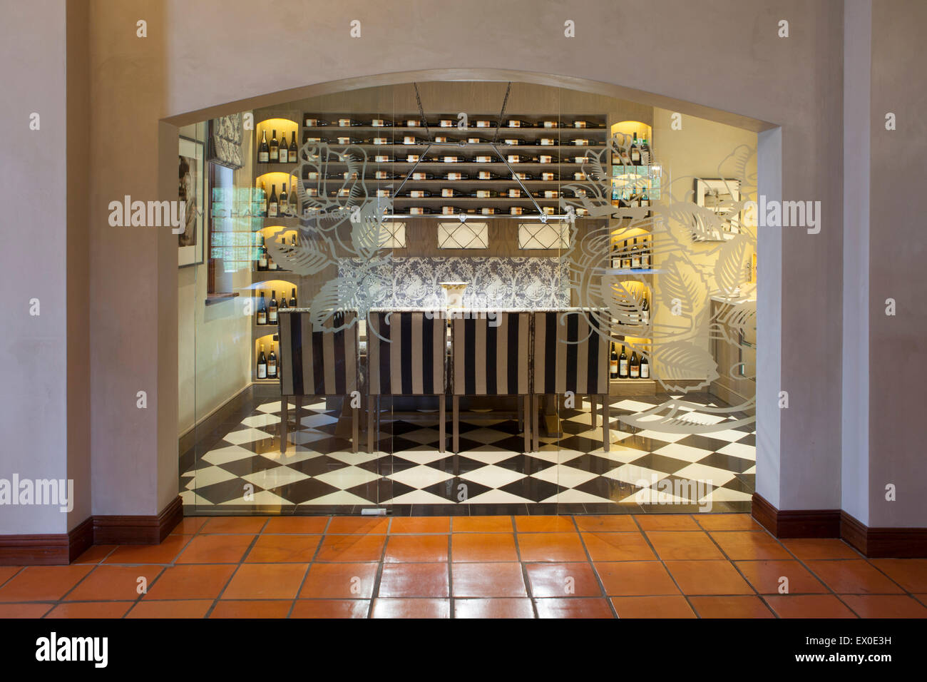 Cellar door tasting room at Voyager estate winery in Margaret River, Western Australia Stock