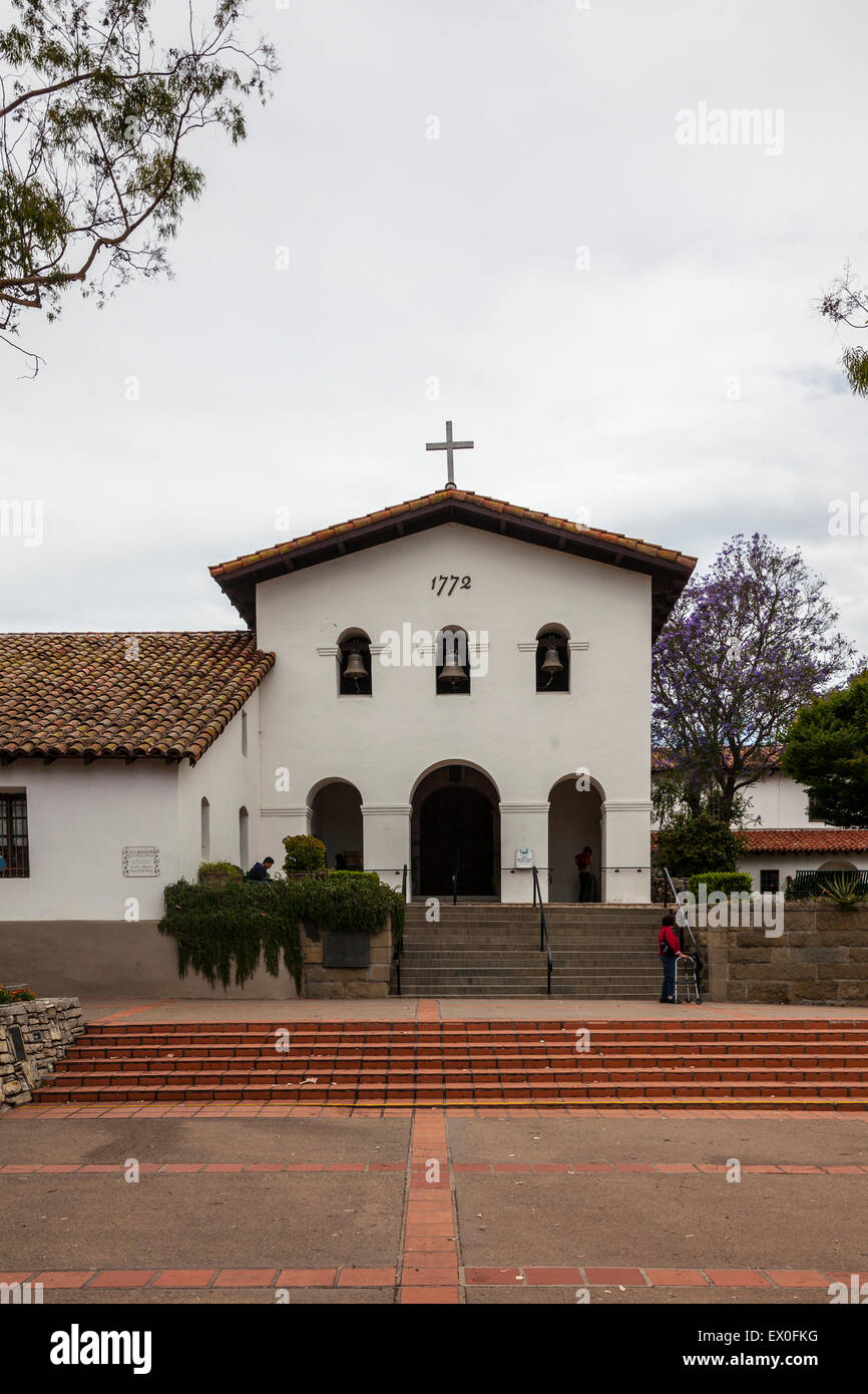 Mission San Luis Obispo de Tolosa in San Luis Obispo California Stock Photo