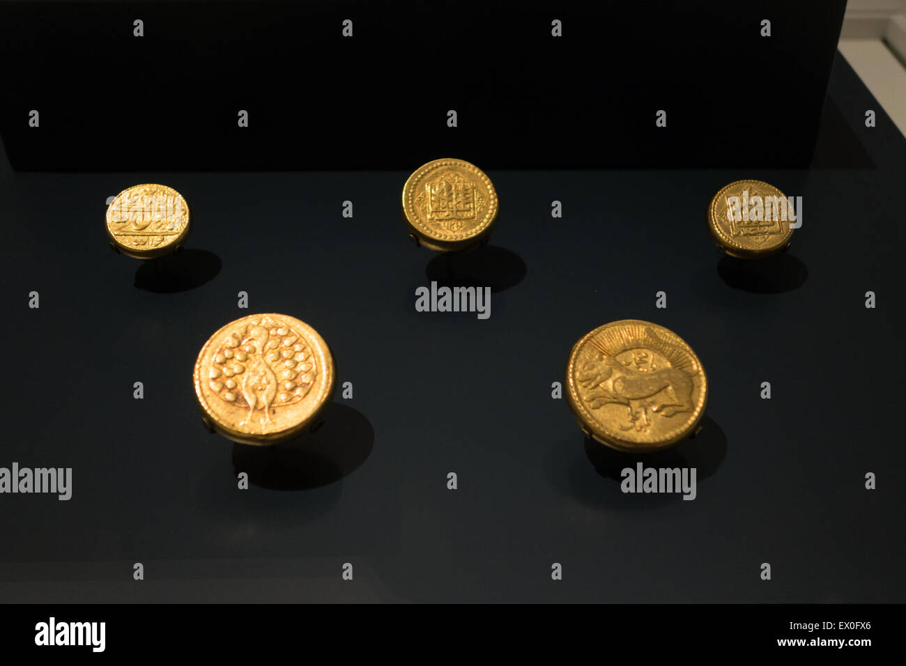 Coins medallions 19th century Iran Stock Photo - Alamy