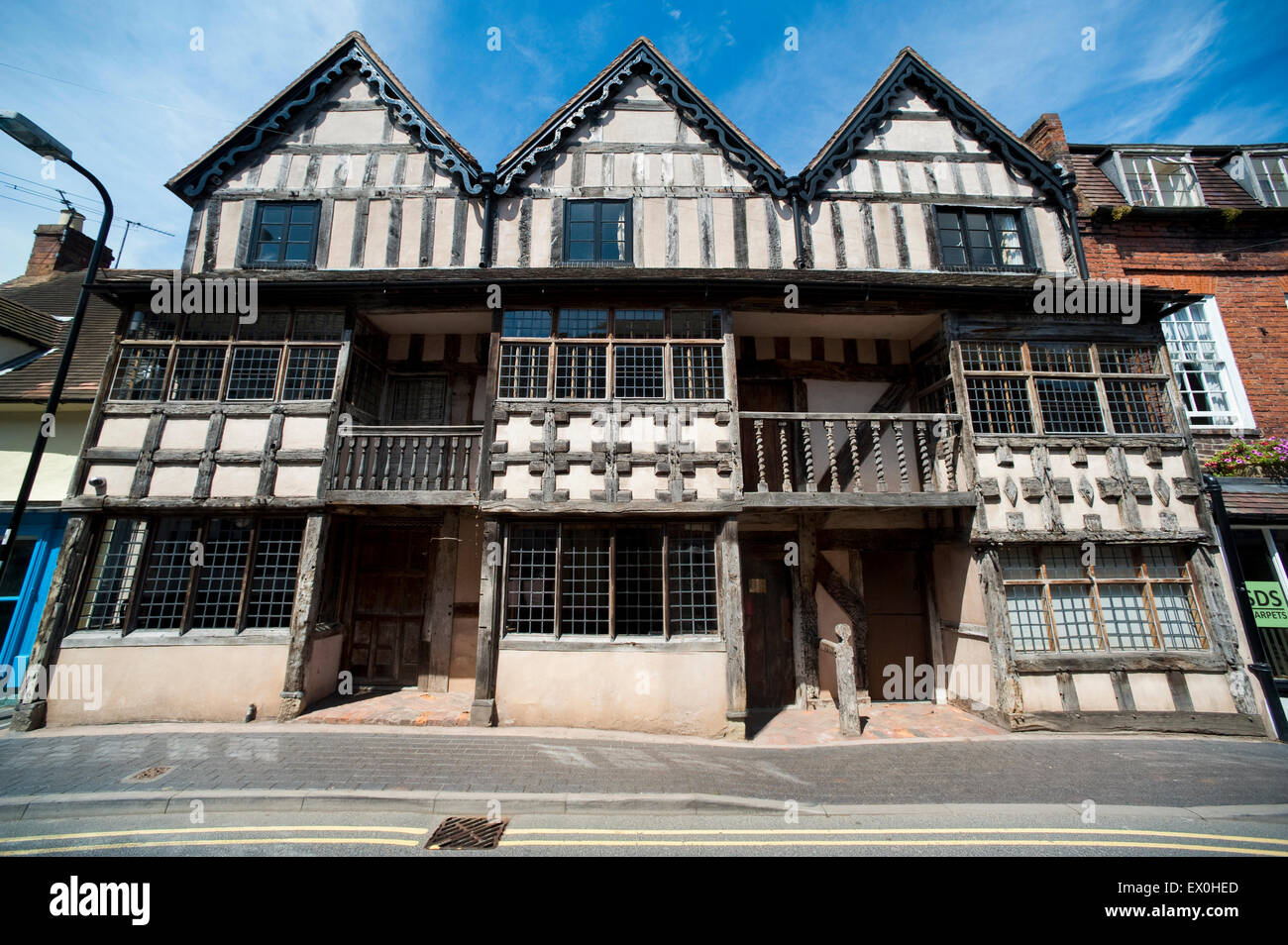 Raynalds Mansion in the centre of Much Wenlock, Shropshire, England