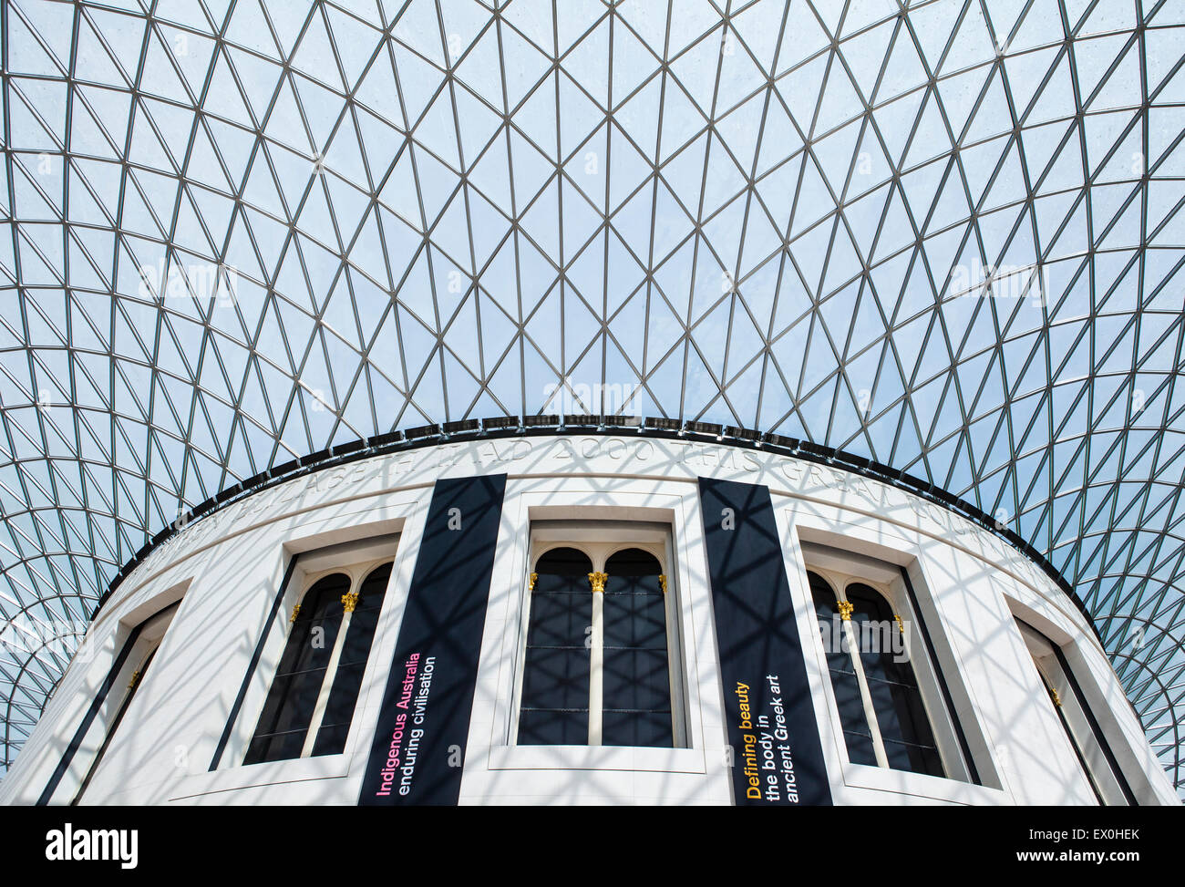 The magnificent interior of the British Museum in London Stock Photo ...