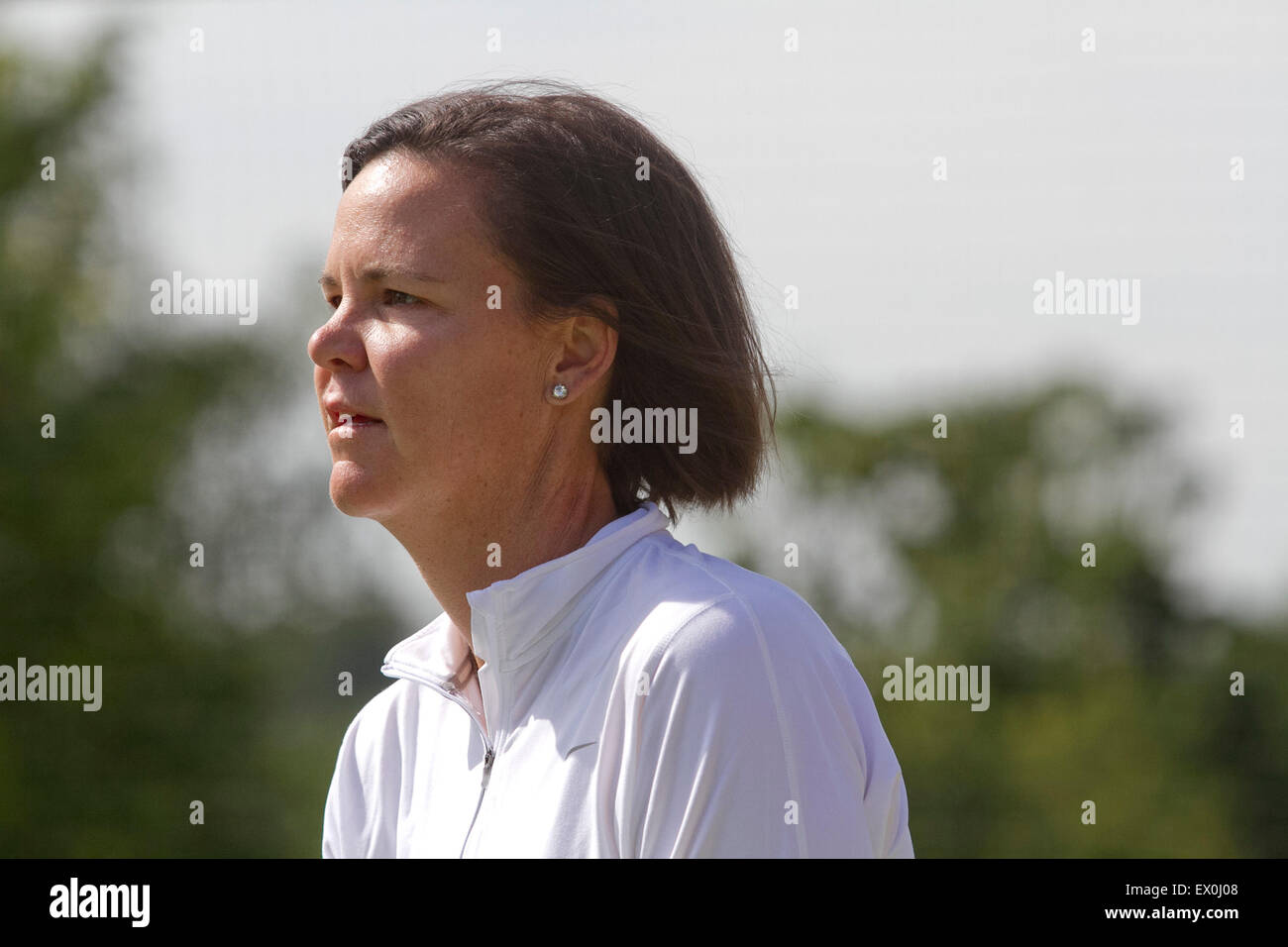 Wimbledon, London, UK. 03rd July, 2015. Former Wimbledon Ladies singles champion Lindsay Davenport (USA)at Wimbledon Credit:  amer ghazzal/Alamy Live News Stock Photo