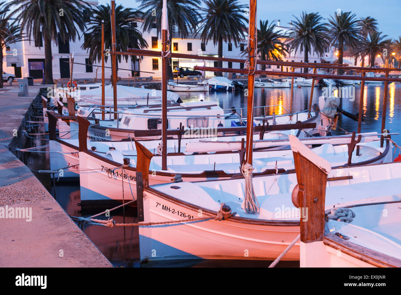 Port. Fornells. Minorca. Balearics islands. Spain. Europe Stock Photo ...
