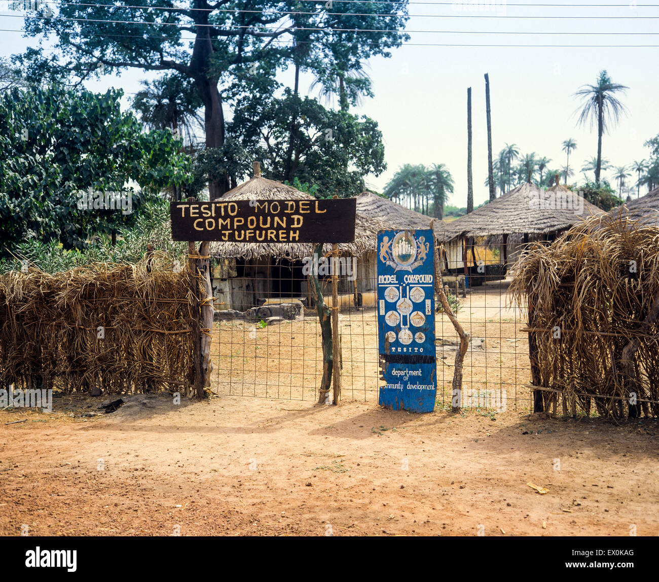 Tesito model compound, Juffureh village, Gambia, West Africa Stock Photo