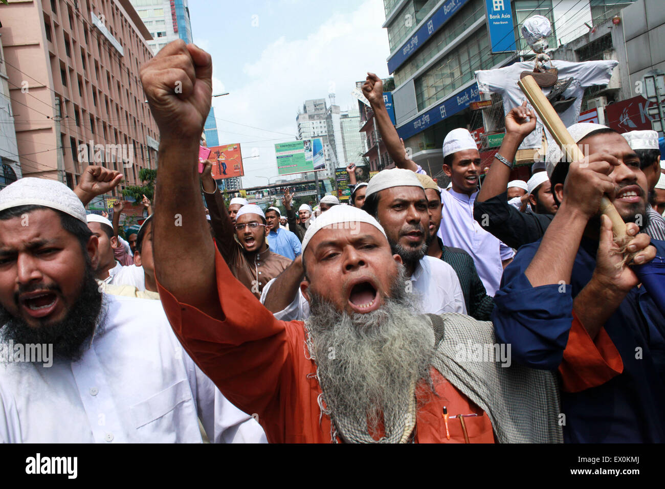Dhaka, Bangladesh. 03rd July, 2015. Hefazat-e-Islam and other Islamic ...