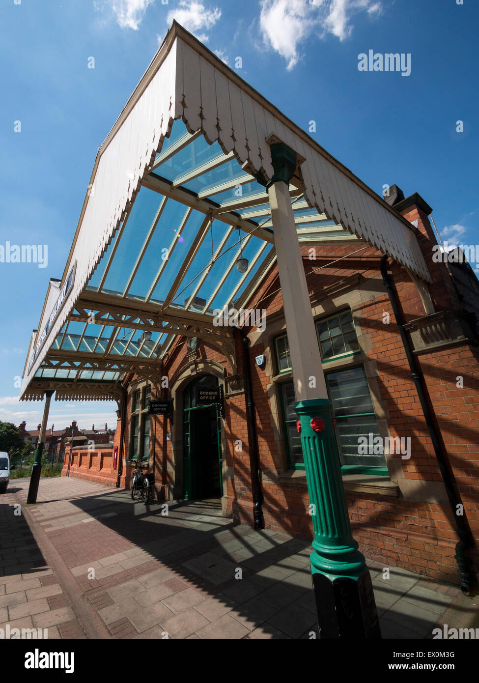 the entrance at the Great Central Railway,Loughborough station,Leicestershire,Britain. Stock Photo
