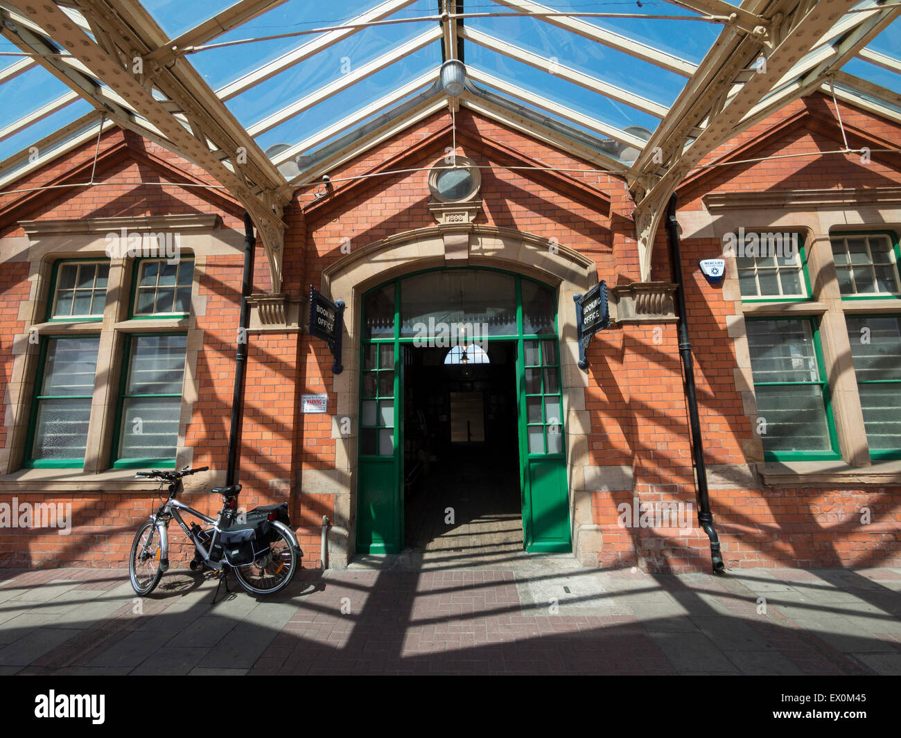 the entrance at the Great Central Railway,Loughborough station,Leicestershire,Britain. Stock Photo