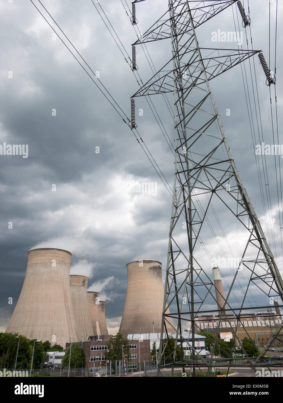Ratcliffe-On-Soar power station, Leicestershire,Britain. Stock Photo